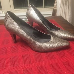 HIGH HEEL SNAKE LEATHER